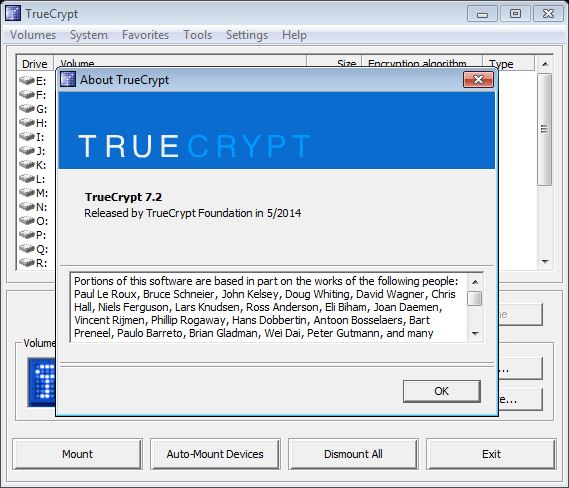 truecrypt 7.2 bugs